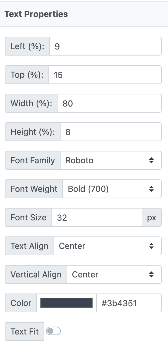 Simple Cover Page Settings