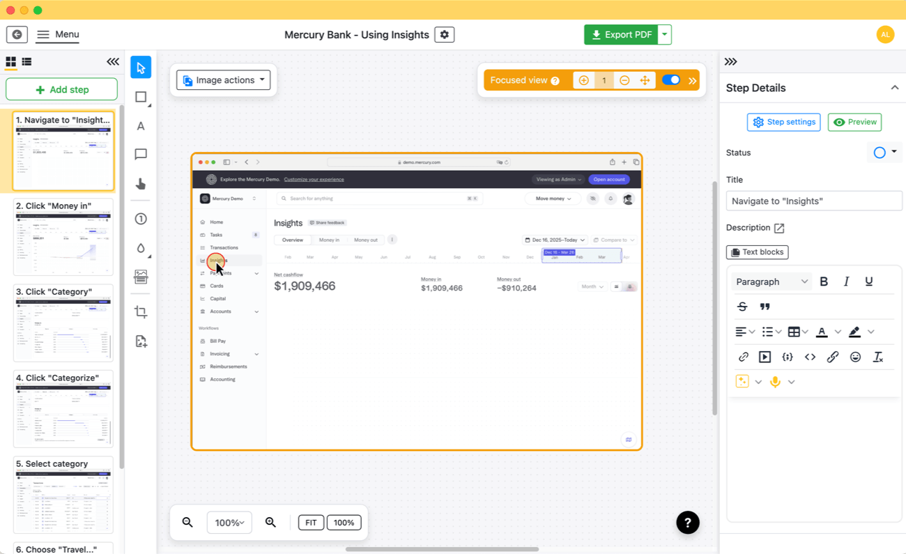 Editor overview