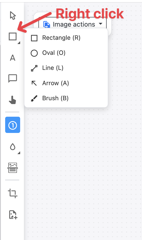 Annotation toolbar
