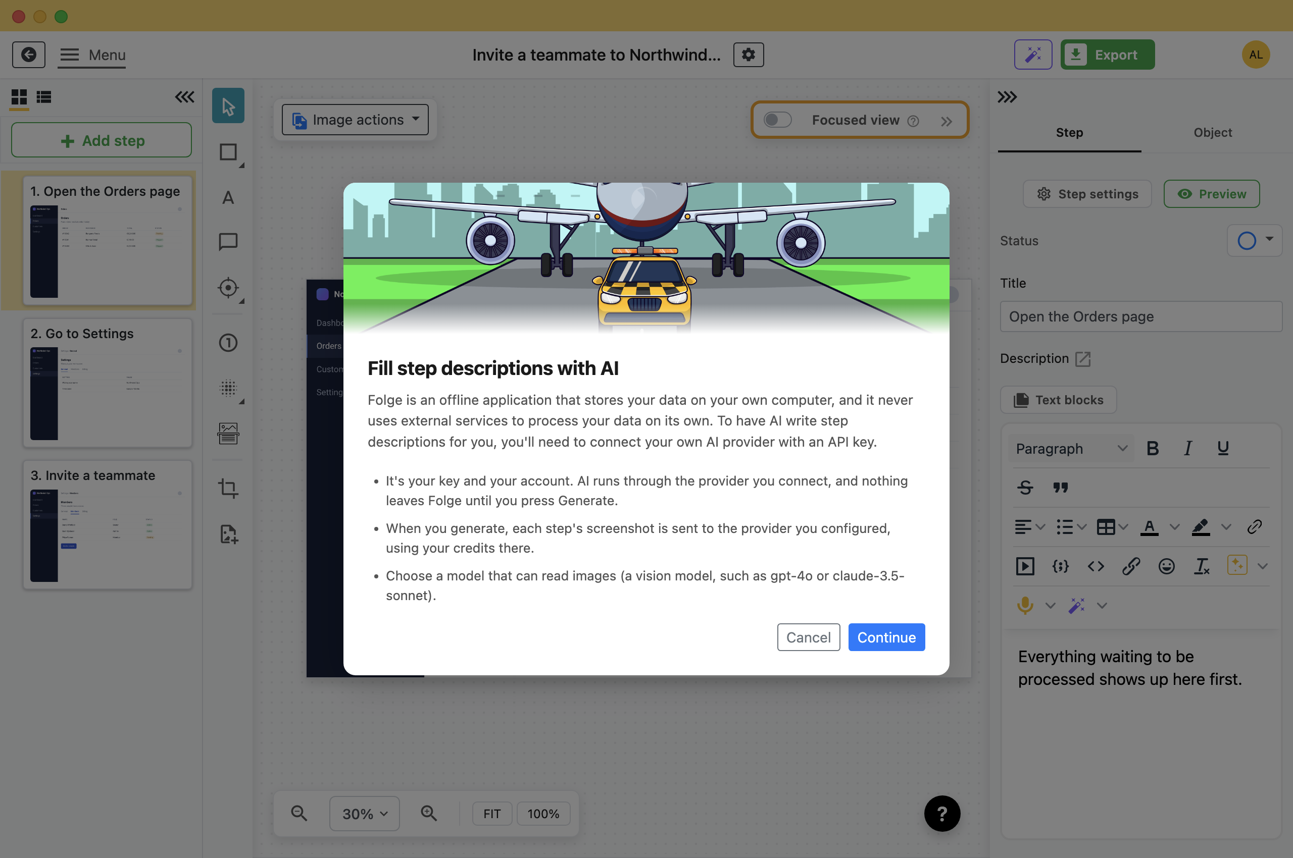The Whole Guide at Once. Folge, offline step-by-step guide software for Windows and Mac.