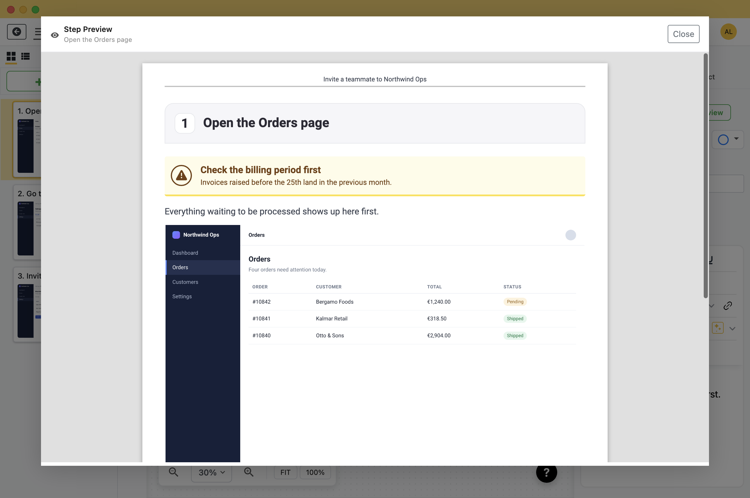 What the Reader Sees. Folge, offline step-by-step guide software for Windows and Mac.