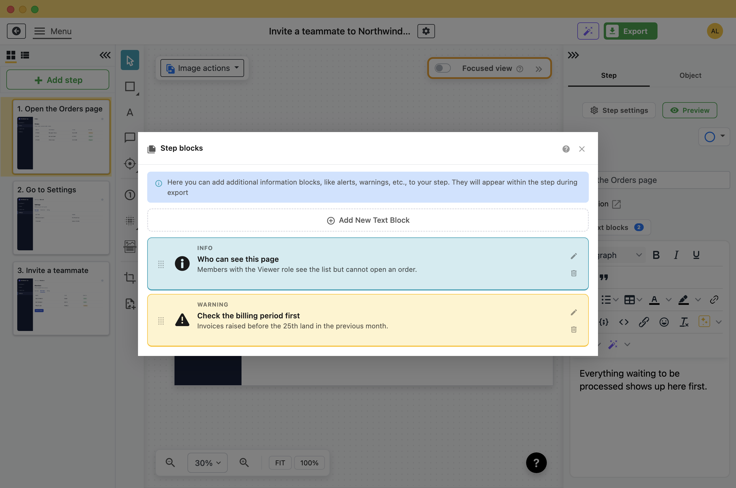 More Than One Block. Folge, offline step-by-step guide software for Windows and Mac.