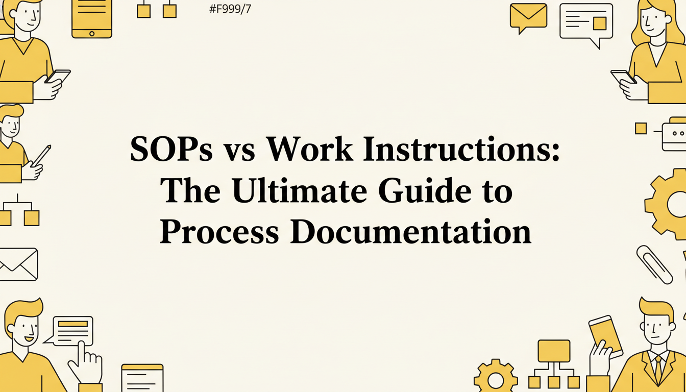 SOPs vs Work Instructions Illustration