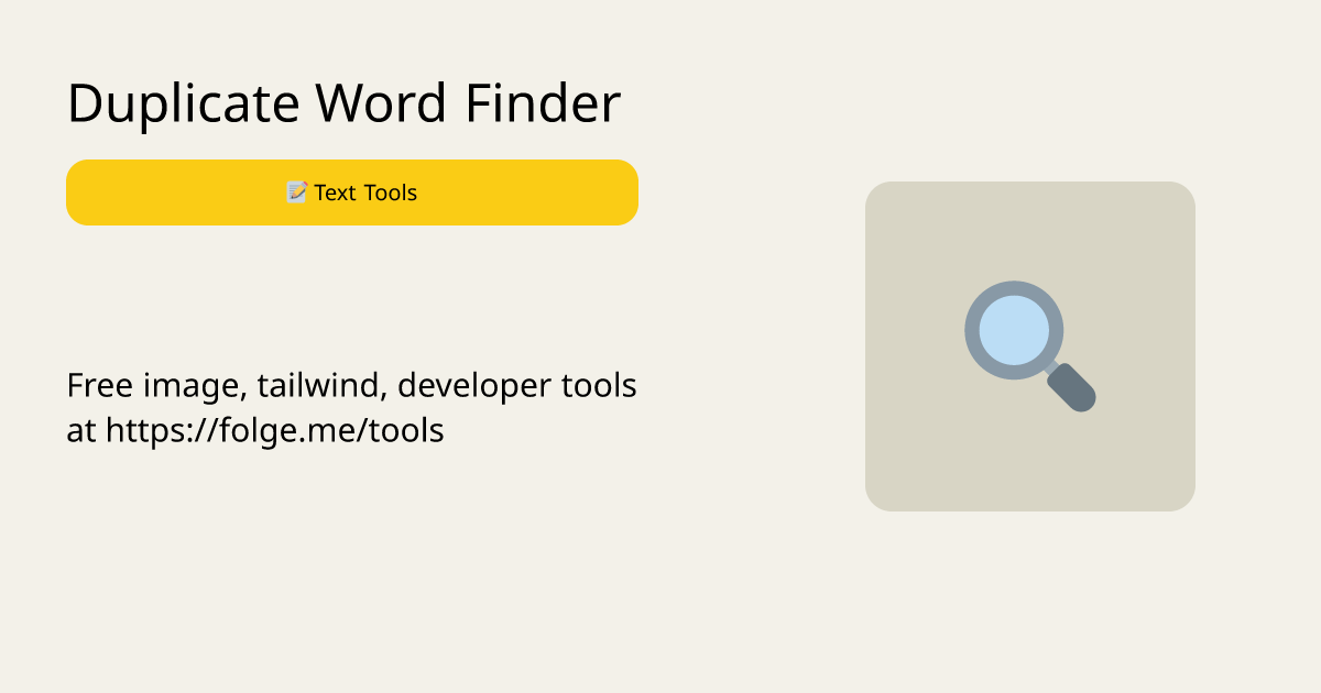 Duplicate Word Finder